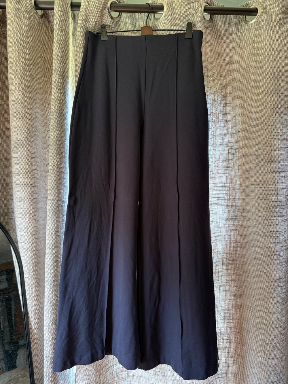 Quince Wide-Leg High-Waist Pants in Black